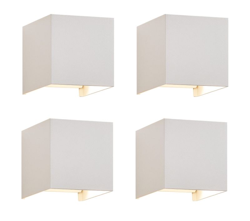 Applique Murale LED 4er Intérieur G9 Extérieur : Applique Murale Extérieure Lampe Up Down Blanc