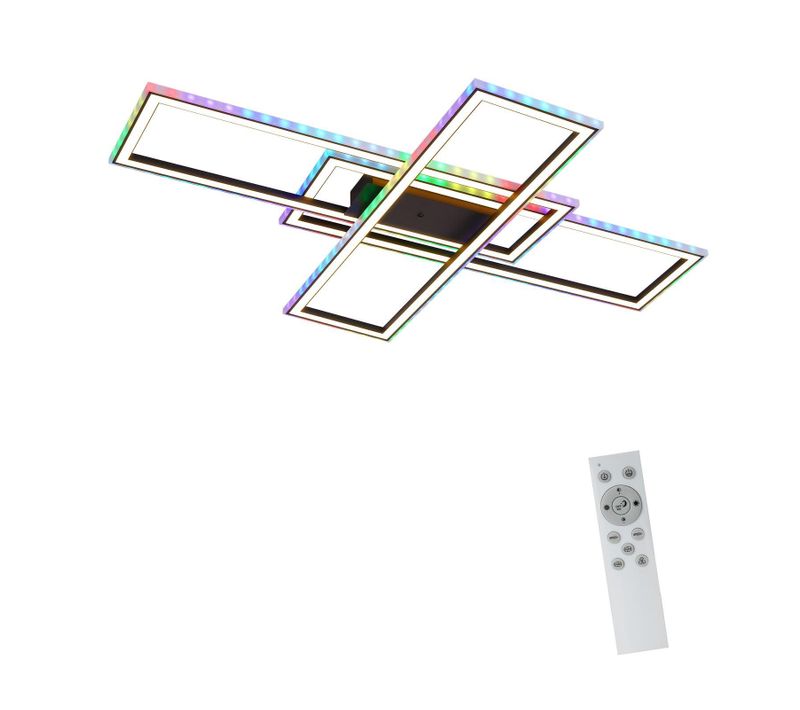 Plafonnier LED Chambre à Coucher Rgb Télécommande à Intensité Variable