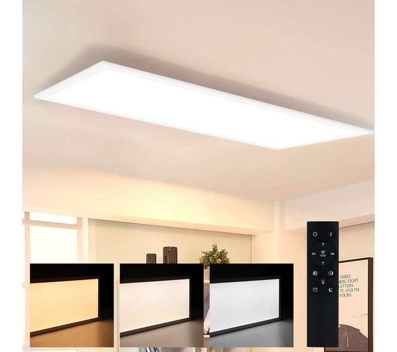 Lampes De Plafond Ed Panel Dimmable Panel Lampe De Plafond Avec Télécommande