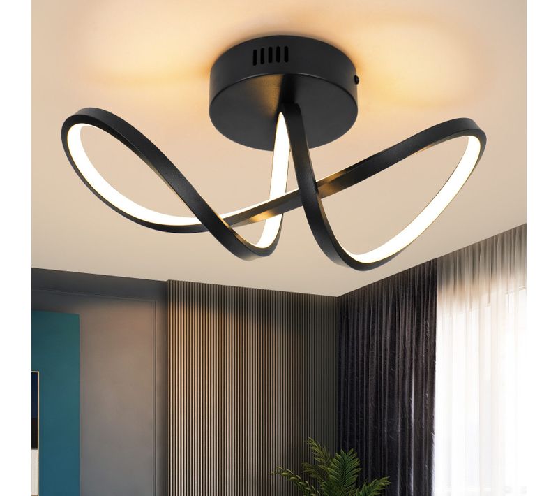 Plafonnier LED Salon Moderne 12w Lampe De Chambre 3000k Intérieur Couloir Cuisine