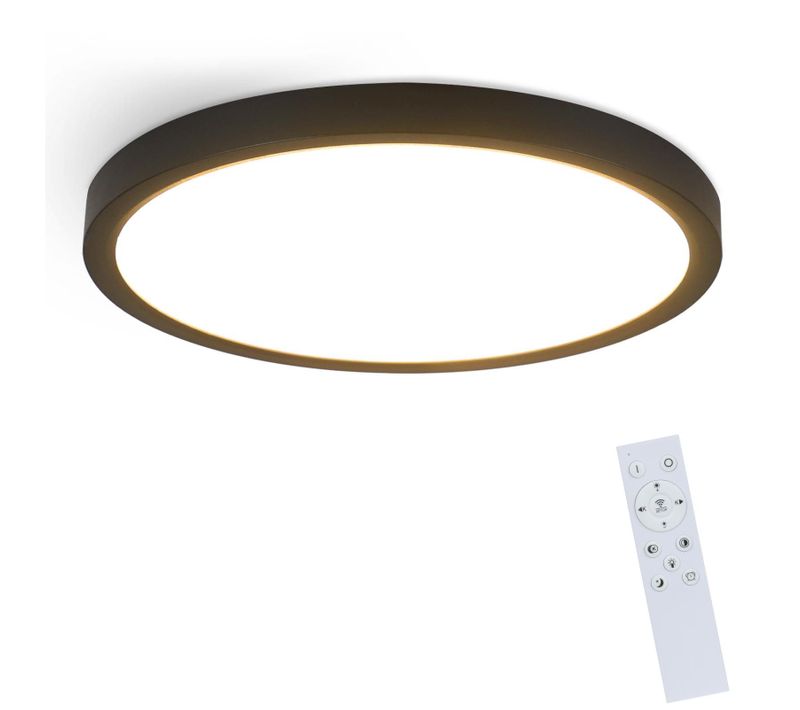 Plafonnier LED Moderne Ip44 Avec Télécommande - Lampe De Couloir Et Cuisine