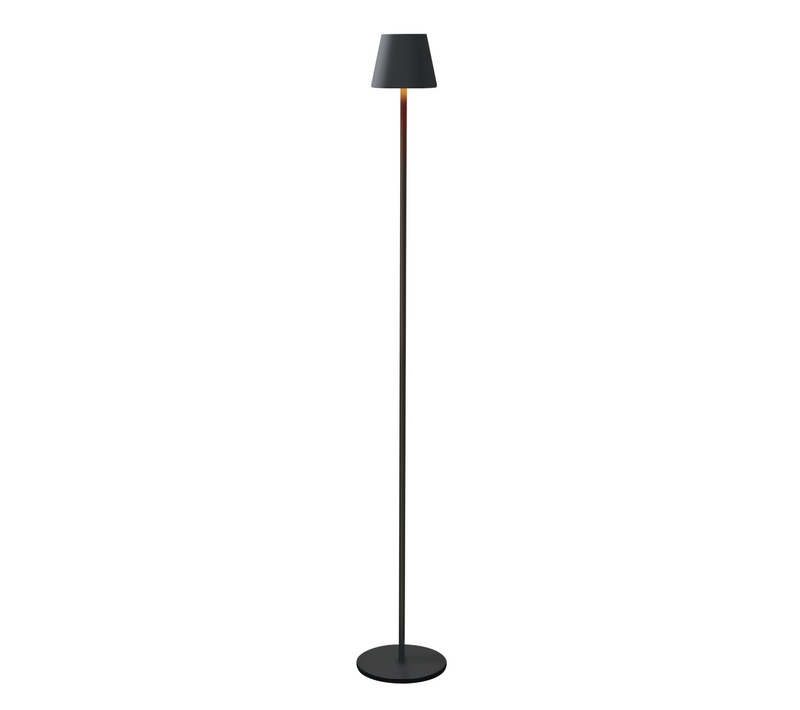 Lampadaire LED Dimmable Moderne Sans Fil 125 Cm - Éclairage De Bureau Noir