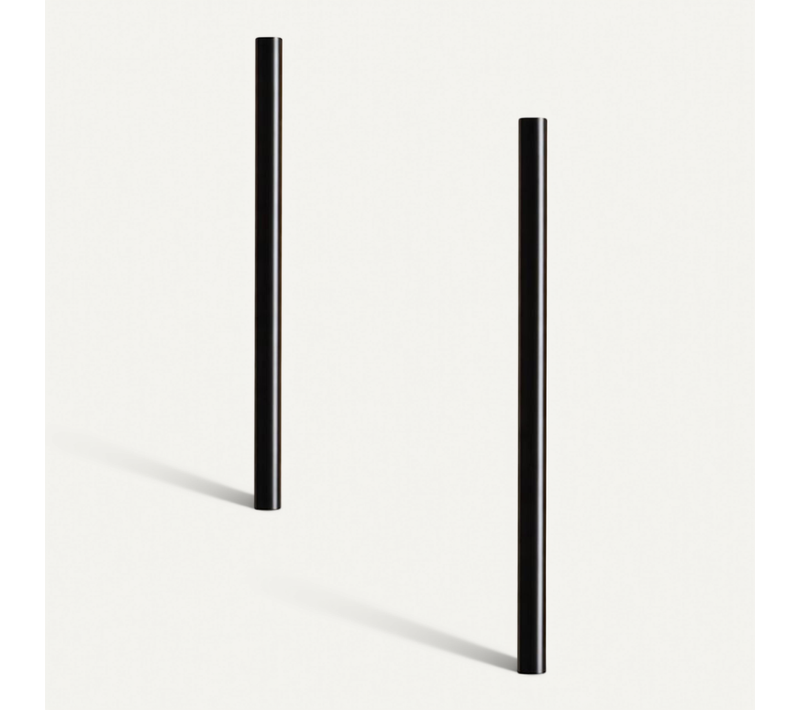 Applique Murale LED Moderne 80cm Noir 3000k Pour Chambre Et Couloir