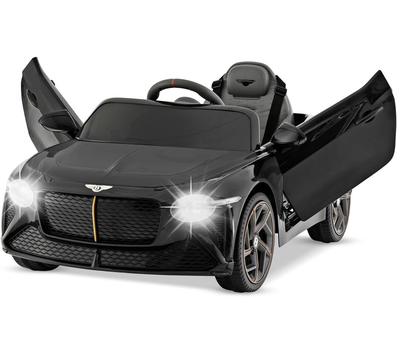 12v Voiture Électrique Enfants Sous Licence Bentley Bacalar Avec Télécommande 2,4g,3-5 Km/h(noir)