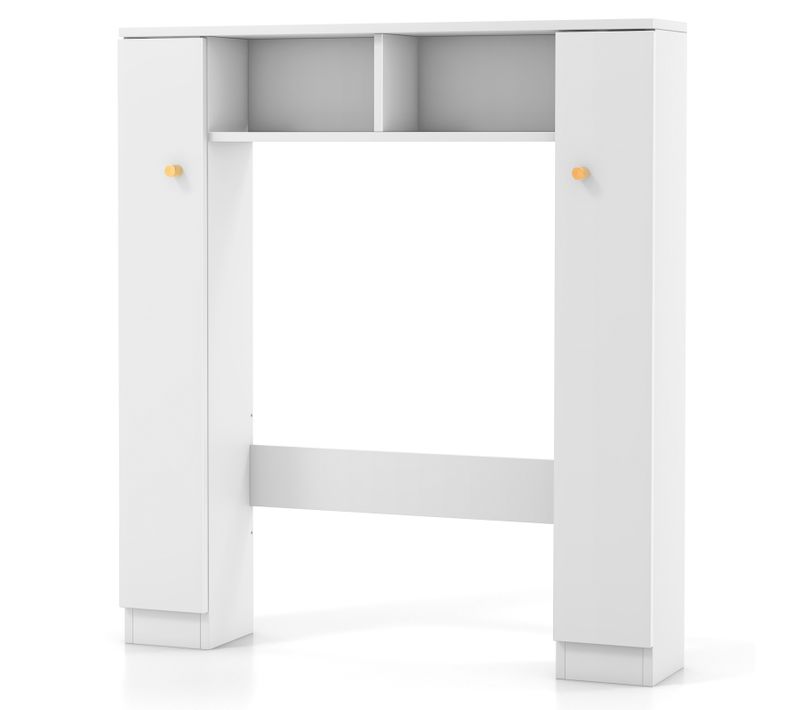Meuble Wc Au-dessus De Toilettes/meuble De Rangement - 18 X 87,5 X 98 Cm (blanc)