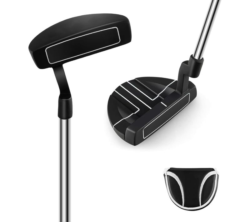 Club De Golf Putter 89 Cm , Putter De Golf Style Maillet Avec Lignes D'alignement Couvre-golf