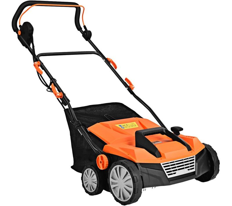 Scarificateur De Pelouse Électrique De 13a,scarificateur Et Aérateur Filaire Avec 2 Lames (orange)