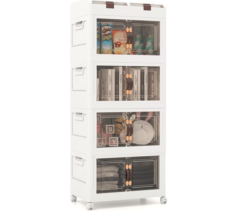 Boîte Rangement Plastique 210l,3 Caisses De Rangement Avec 2 Boîte à Couvercles,caisse Pour Chambre