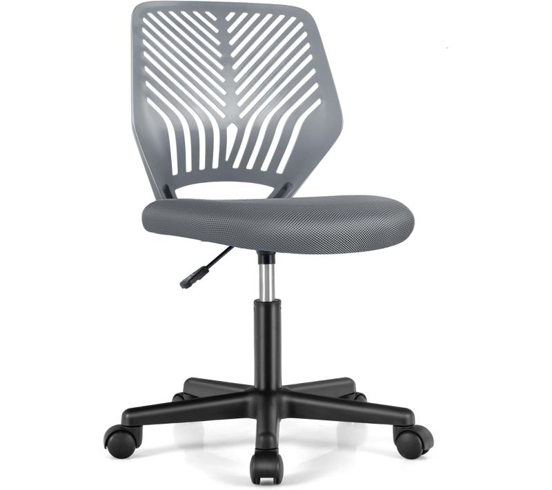 Chaise De Bureau Pivotante Enfants Avec Hauteur Réglable 77-89cm, Scharge 150kg (gris)