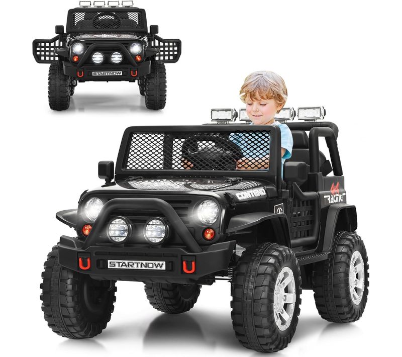 12v Voiture Électrique Enfant Avec Télécommande 2,4g, Charge 50kg Pour Enfant De 3 Ans+ (noir)