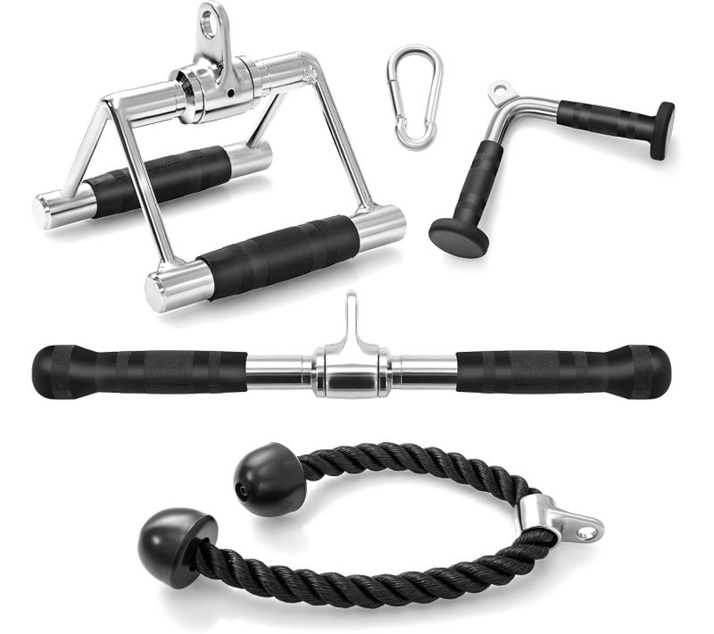 Kit D'accessoires Pour Machine De Musculation à Câble, V Corde Triceps Poignée Double D
