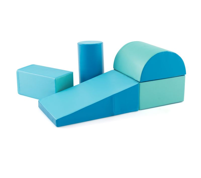 5pcs Parcours Motricité Bébé En Mousse Avec Housse Module Motricité Bébé Avec Fermeture Clair
