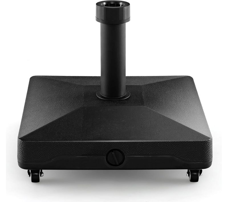 Pied De Parasol Carré, Base Avec 4 Roues Universelles Verrouillables, 45 X 44 X 40 Cm (l X L X H)