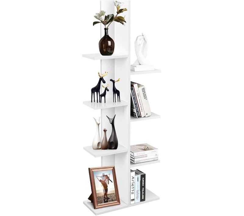 Bibliothèque Forme Arbre à 8 Niveaux, Étagère De Rangement Pour Enfants/adultes, Présentoir Pour Cd