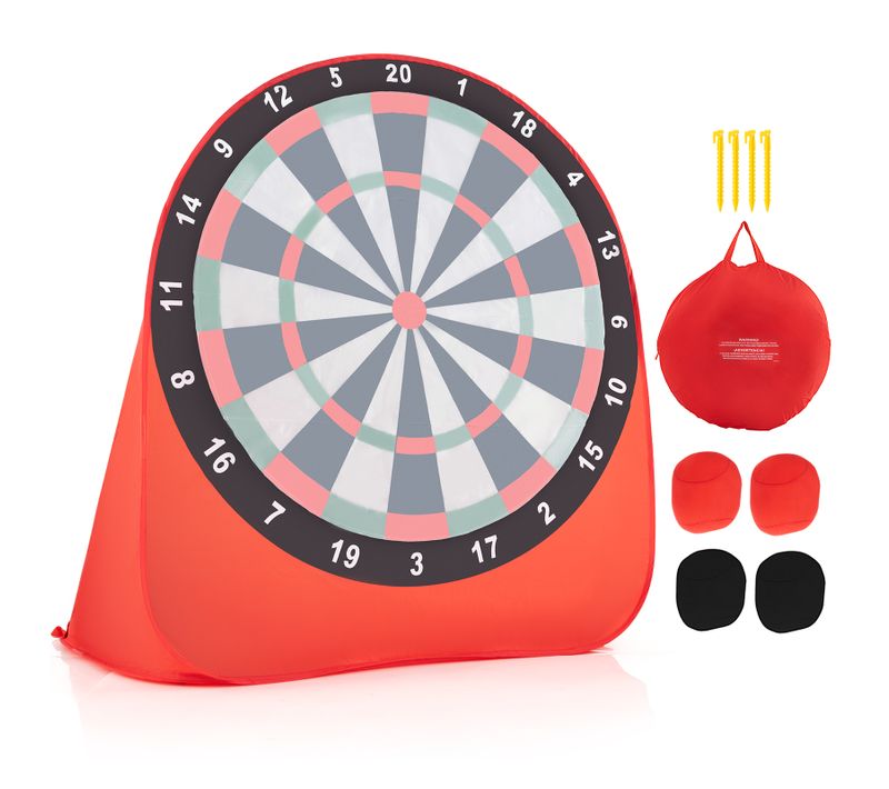 Cible De Football Géante D'extérieur Pliable Et Portable, Jeu De Fléchettes (rouge)
