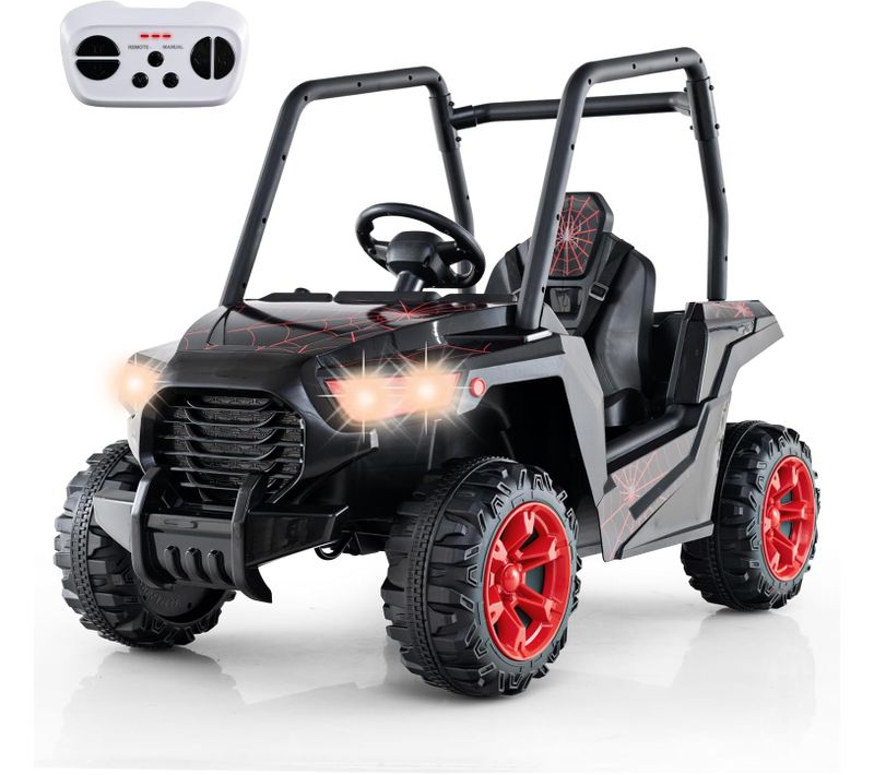 24v Voiture Électrique Enfant Avec Télécommande Et 3 Vitesses, Charge 30kg Pour 3-8 Ans (noir)