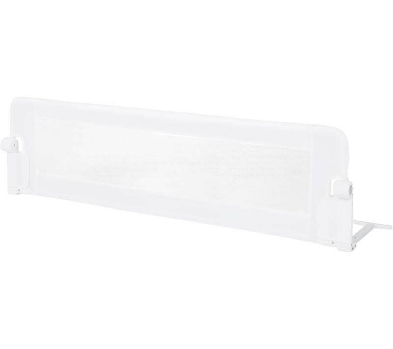 Barrière De Lit Pliable Pour Bébé/enfant Avec Mousse Souple (blanc, 150 X 42 Cm)
