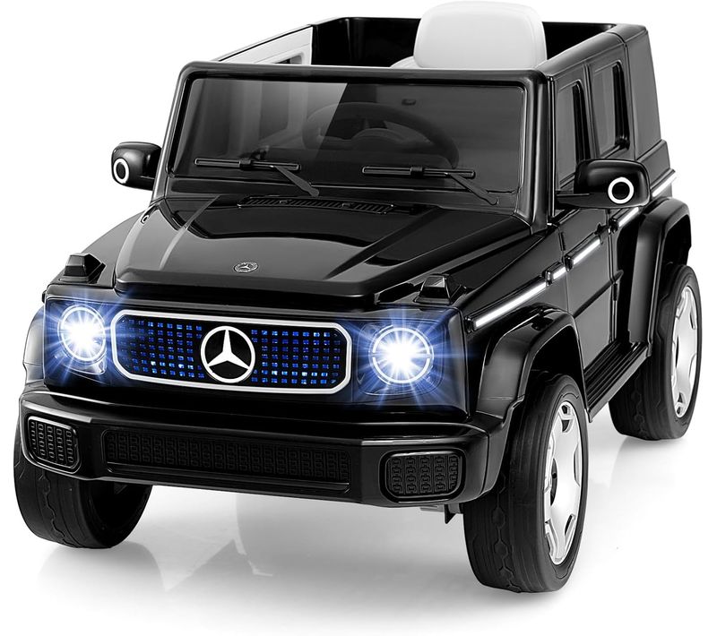 12v Mercedes-benz Voiture Électrique Enfant Avec Télécommande, Véhicule Électrique à 4 Roues (noir)