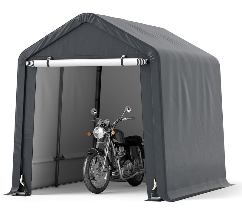Abri De Vélos Extérieur De 240 X 195 X 214 Cm, Abri De Garage Portable Pour Motos Housse Imperméable