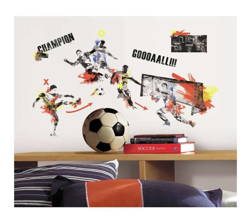 Stickers Repositionnables Géants Joueurs De Football - Joueurs De Footbal