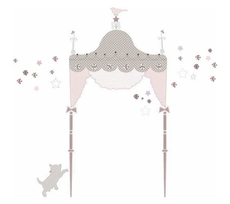 Stickers Repositionnables Géants Tête De Lit Princesse Pour Enfant - Kids Lab Princesse