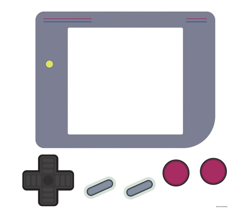 Stickers Game Boy Géante Tableau Blanc Effaçable
