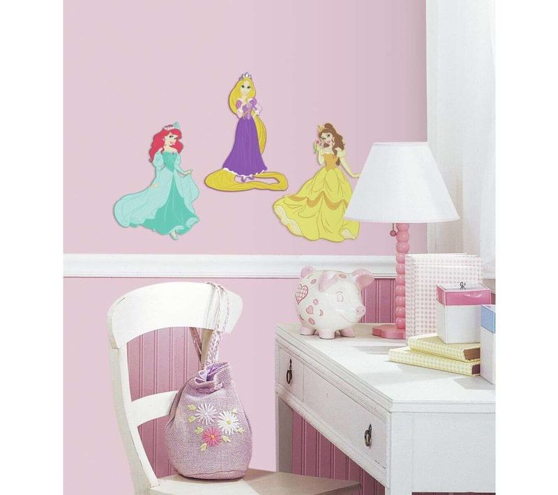 Stickers Repositionnables Les Princesses Disney En Relief 3d - Disney Princesses