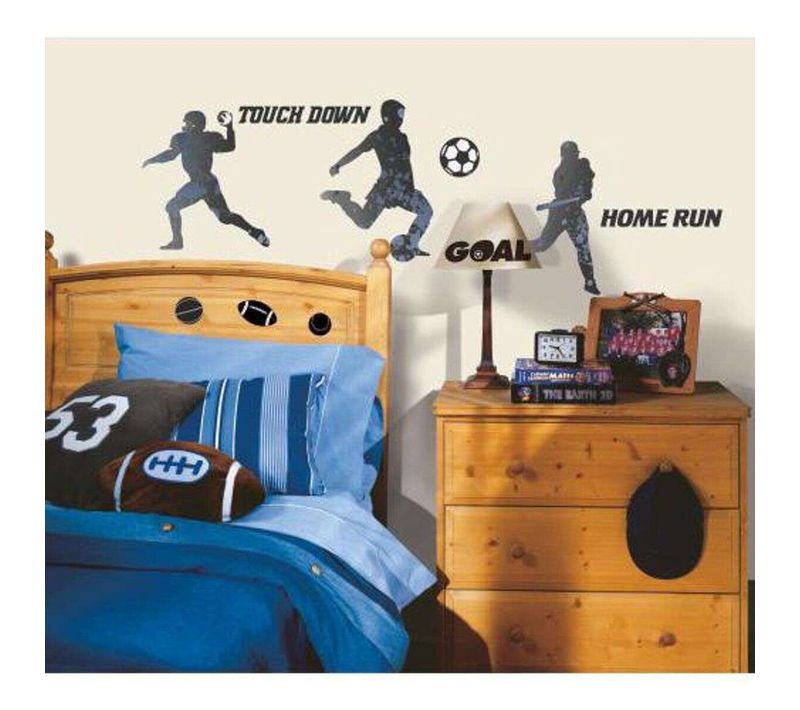 Stickers Repositionnables Silhouettes De Joueurs Sportifs - Joueurs Sportifs