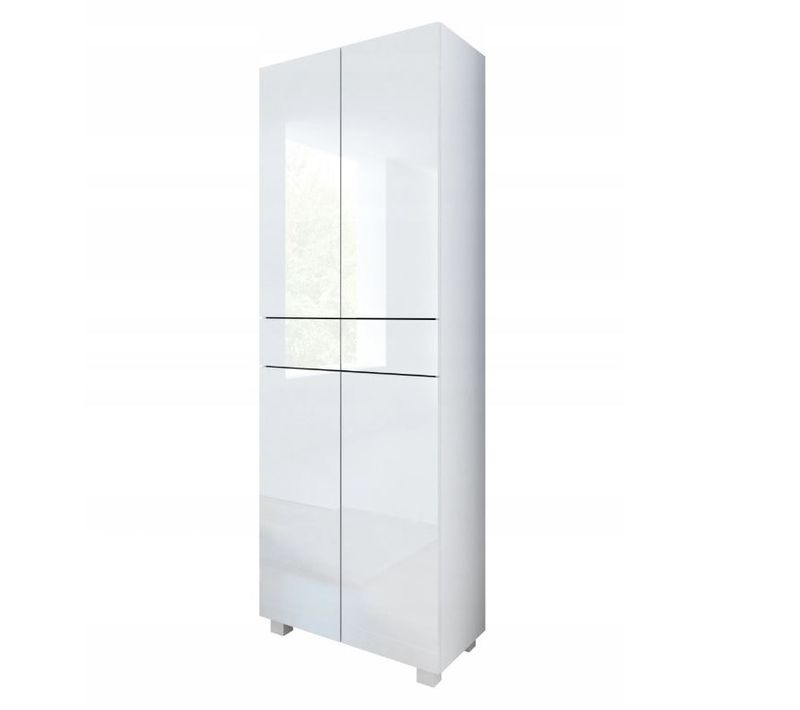 Colonne Pureza 60 Cm - Blanc Laqué Bm Salle De Bain Suspendue Ou Posée