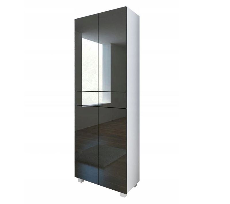 Colonne Pureza 60 Cm - Gris Laqué Bm Salle De Bain Suspendue Ou Posée