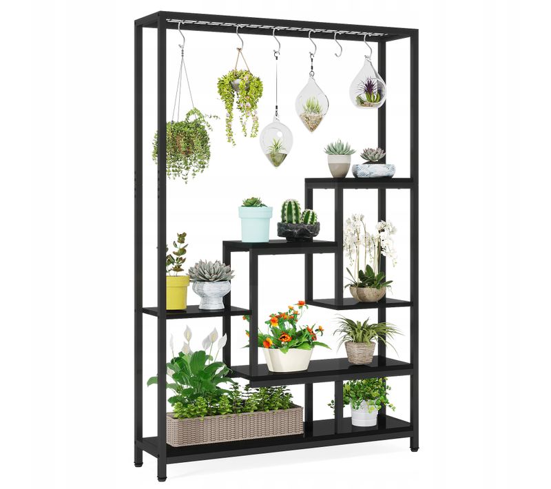 Support Pour Plantes D'intérieur à 5 Niveaux 10 Crochets De Suspension En S