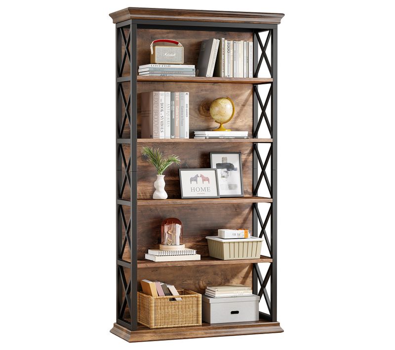 Bibliothèque Industrielle à 6 Niveaux, 180 Cm