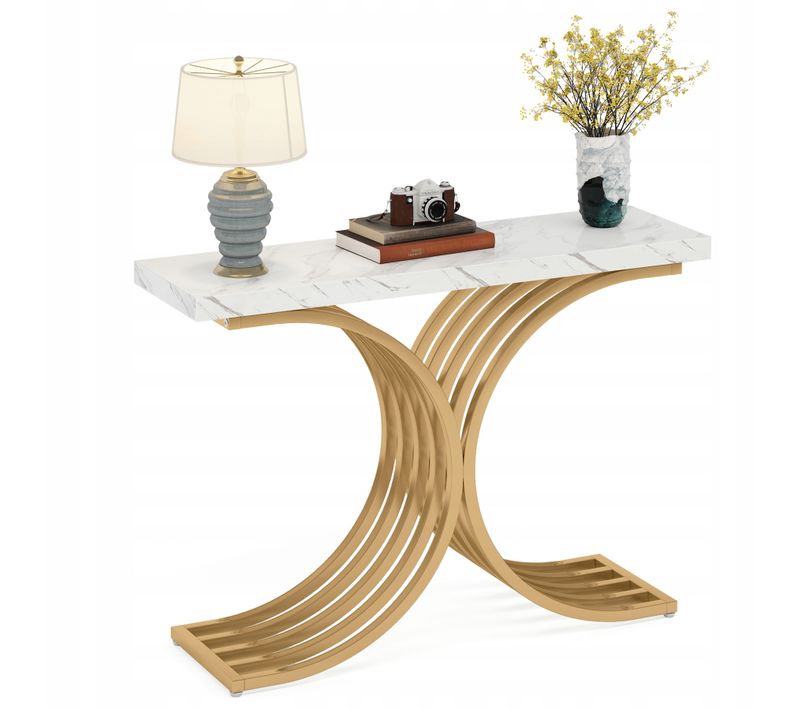 Table Console Étroite, 100 X 30 X 80 Cm, Petite Table D'exposition, Table Basse Pour Entrée, Couloir