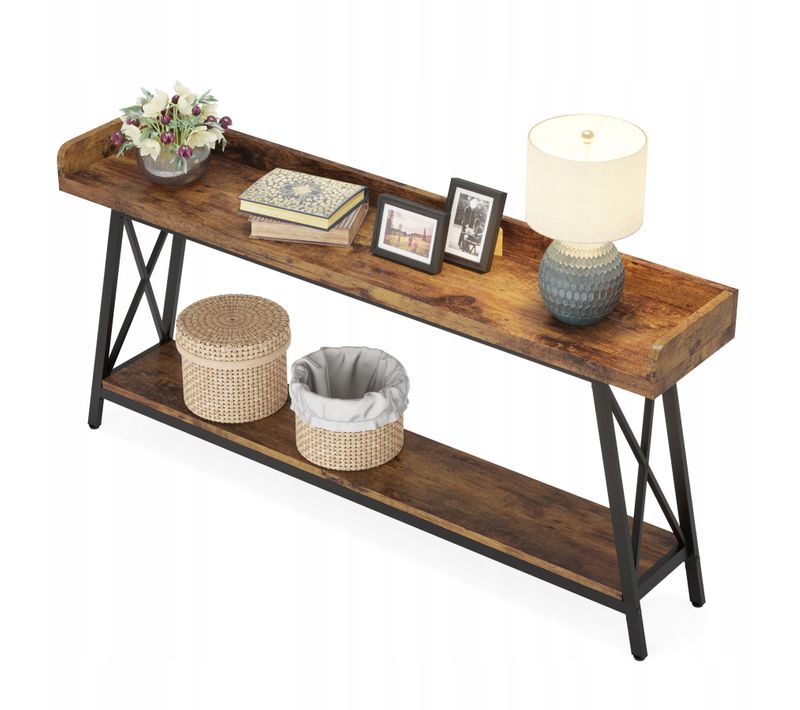 Table Console Derrière Le Canapé 180 Cm Extra Longue, Table De Canapé Industrielle  Pour Salon