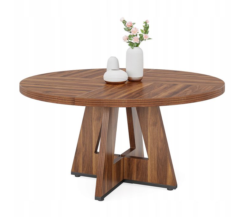 Table Ronde Pour Salle à Manger, Cuisine, Salle à Manger, Salon, 120 Cm, Pour 4 Personnes