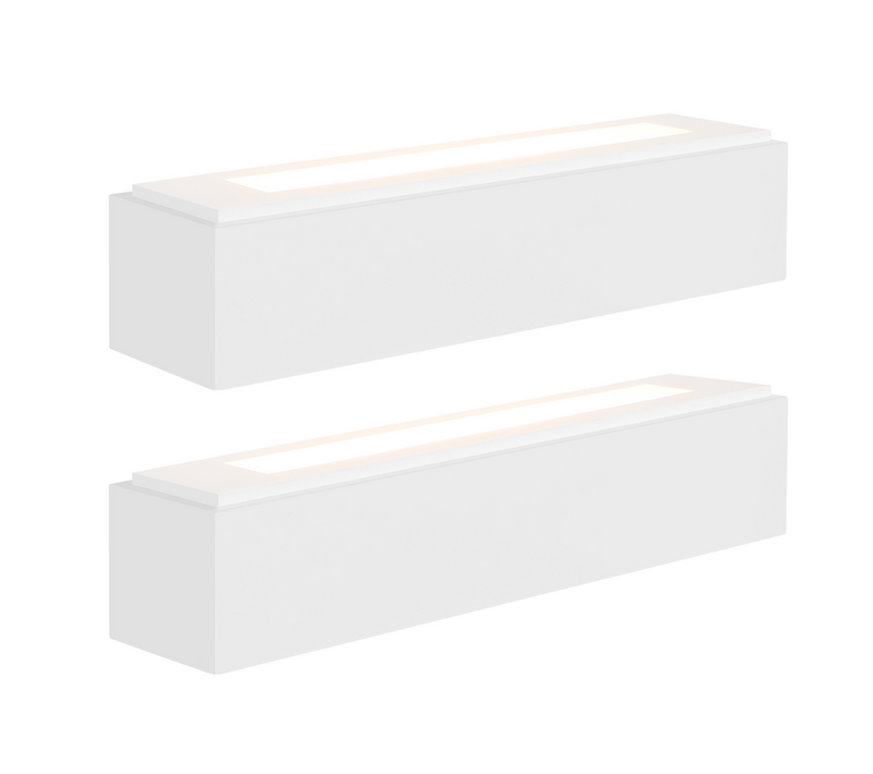 Applique Murale Intérieure G9 - Lampe Moderne En Plâtre Blanc Pour Chambre Escalier Couloir