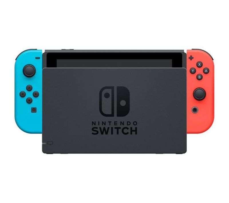 Console Switch • Bleu Néon et Rouge Néon + Switch Sports (pré-installé) + 12 Mois D'abonnement Nso