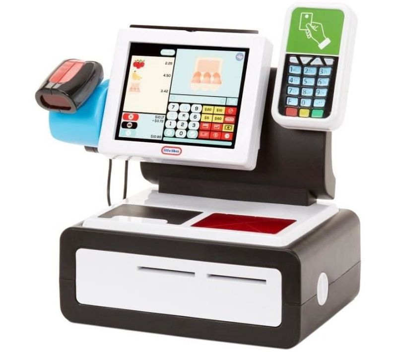 Caisse Enregistreuse Interactive Pour Jouer Au Marchand - Sons, Lumières, 40+ Accessoires