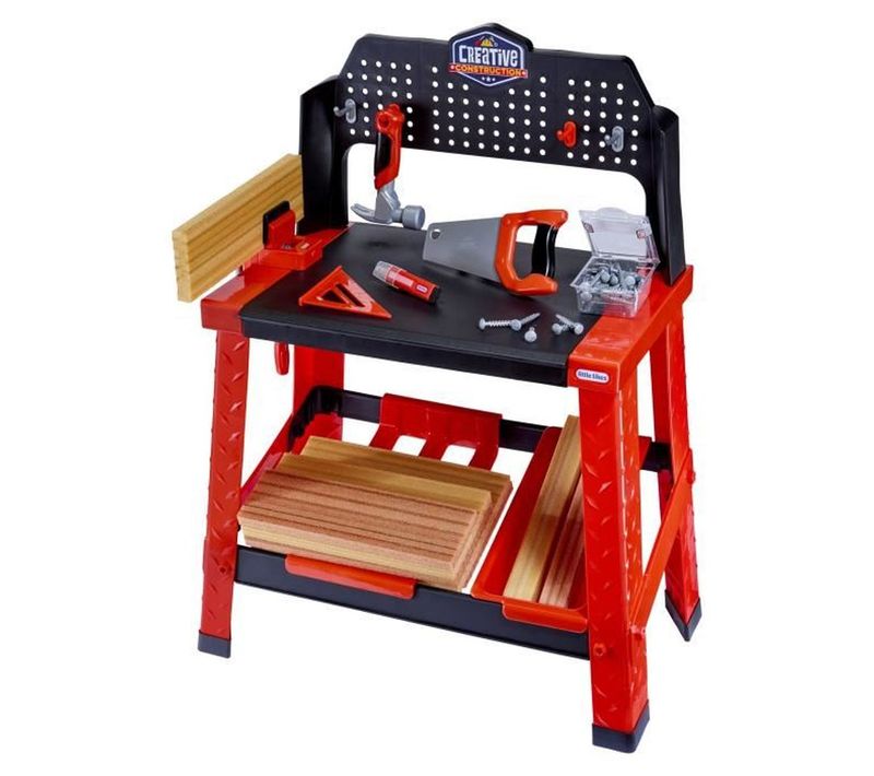 Établi De Construction Créatif Multicolore - Outils Réalistes et Rangements