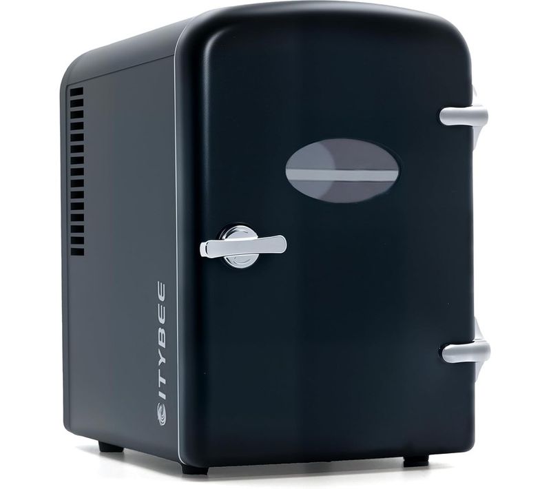 Mini Réfrigérateur 4l Petit Réfrigérateur 12v 230v Idéal Pour La Voiture La Chambre Le Camping Noir