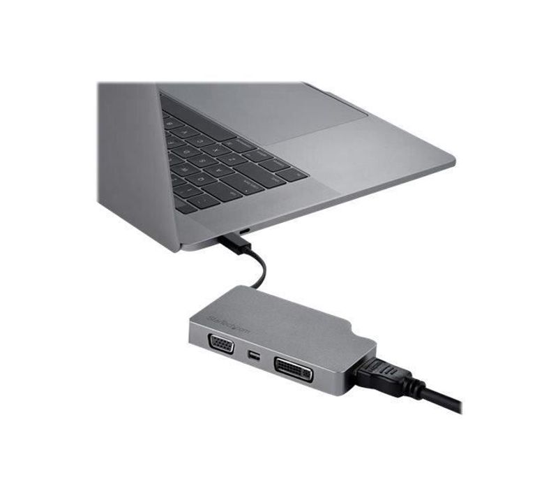 Adaptateur Multiport Usb-c Vers Mdp, Hdmi, Dvi, Vga 4k 60 Hz Gris Sidéral