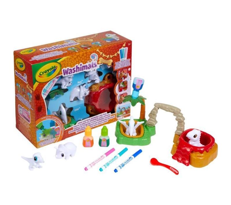 Washimals - Mes Animaux à Colorier - Dinosaures - Pour Enfant à Partir De 3 Ans