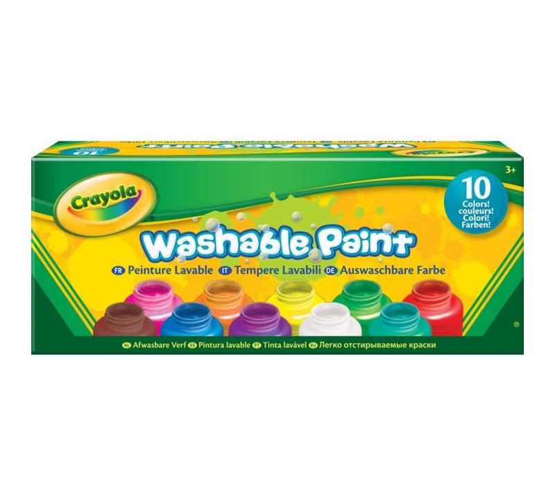 10 Pots De Peinture Lavable - Boîte Française - Peinture Et Accessoires