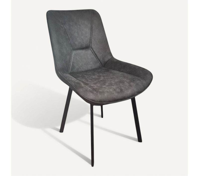 Chaise Pu Gris Foncé Robin