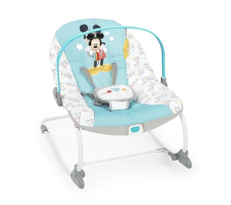 Transat Évolutif - Mickey My Best Friend, 2 Jouets Inclus, Vibrations Automatiques, Harnais