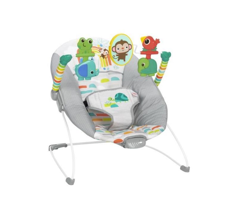 Transat Bébé Animaux, Vibrations Apaisantes, Arche D'éveil Avec Jouets Interactifs