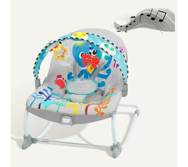 Octopus Ocean Explorer - Transat Convertible Musical Et Lumineux, Bleu, 3 Positions