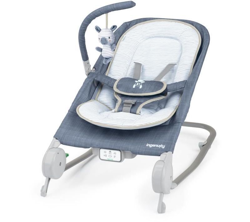 Transat Happy Belly Chambray, Position Fixe Ou à Bascule, Pliage Ultra-compact Avec Sac De Rangement