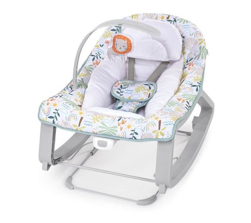 Transat 3-en-1 Keep Cozy — Transat, Bascule et Siège Fixe, Tropical Rainbow