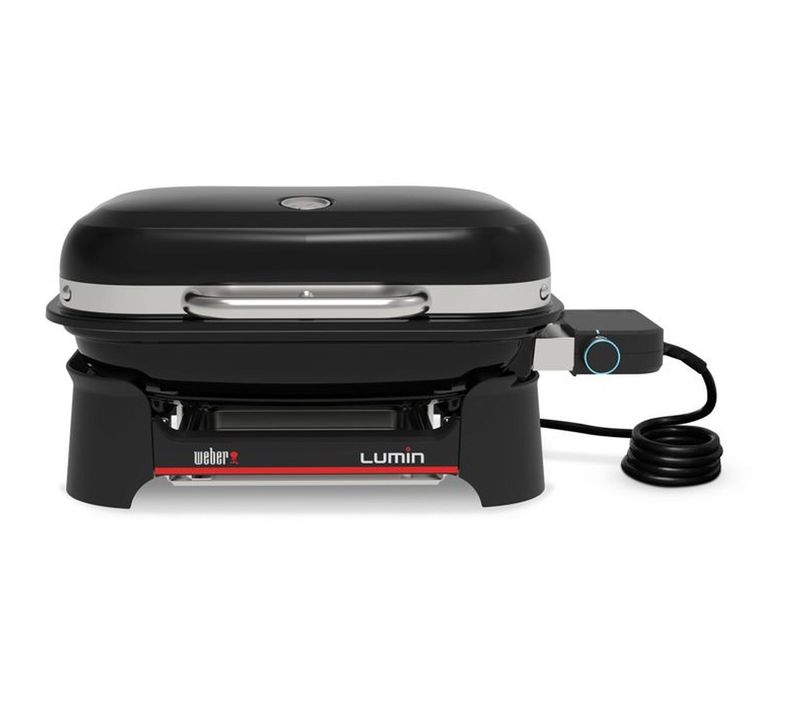 Barbecue électrique Compact Noir 2,2 Kw, 60–315°c, 28 X 43 Cm